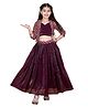 Cutiediva Viscose Woven Solid Lehenga Choli With Three Fourth Abstract Embroidered & Sequins Embellished Jacket Set - Maroon