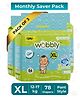 Wobbly Baby Diaper Pants | Extra Large (XL) Size 12-17kgs - 78 count