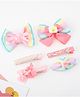 Babyhug Bow and Butterfly Clips Set of 6 - Pink