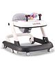 2 in 1 Walker with Height Adjustment & Detachable Toy Bar - Black|Lights & Music| Anti-trip Design| Mute Swivel Wheels| Push Walker| Toy for Boys & Girls of 6 to 24 months| Activity Gift