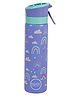 Swen Insulated stainless steel rainbow theme mist bottle, purple color - 540ml