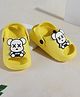 SHOES FOR JUNIORS Teddy Bear Applique Detailed With Sling Back Clogs - Yellow