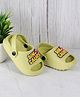 SHOES FOR JUNIORS Dinosaur Text Applique Detailed With Sling Back Clogs - Green