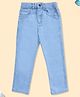 Kiddopanti Denim Solid Jeans - Light Blue