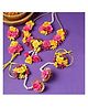 ZENEME Gota Patti Haldi Jewellery  Set With Maang Tikka, Earrings & Hathphool-59 g