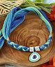 Asthetika Evil Eye Thread Weave Rakhi with Roli Chawal - Blue