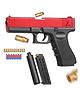 AKN TOYS Gun with Jump Ejectinging Magazine, Soft Bullets & Pull Back Action,Pistol Toys - PACK OF 1 - ( COLOR MAY VARY )