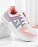 Lil Lollipop Colour Blocked Lace Up Shoes - Pink