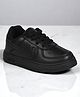 Lil Lollipop Solid Lace Up Shoes - Black