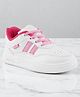 Lil Lollipop Colour Blocked Lace Up Shoes - White & Pink