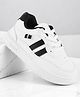 Lil Lollipop Colour Blocked Lace Up Shoes - White & Black