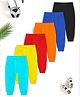 Trampoline Cotton Blend Knit Pack Of 6 Solid Pajamas - Multi Colour