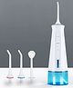 Dr. Odin FC-2631 Oral irrigator for Teeth Cleaning and Flossing | Waterproof IPX7| Ensures 360° nose rotator |Pressure Settings | 300 ml Reservoir Capacity (White & Blue)