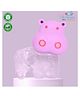 The Cheeky Kidzz Baby Water Filled Cooling Teething Cute Hippo Shape Print Oral Dental Care and Easy to Grip Teether BPA Free (PINK)