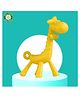 The Cheeky Kidzz Baby Soft Silicone Giraffe Flexible Bendable Massager Teether Feeder For Soothing Gums BPA Free (YELLOW)