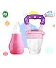 The Cheeky Kidzz Baby Nasal Nose Aspirator Vacuum Nose Suction Sucker Cleaning Squeezable Pump Tool With Fruit Feeder Nibbler Teether (ASSORTED)