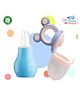 The Cheeky Kidzz Baby Nasal Nose Aspirator Vacuum Nose Suction Sucker Cleaning Squeezable Pump Tool With Fresh Fruit Vegetable Food Nibbler Teether BPA Free