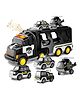 Kidology 5-in-1 Friction-Powered Police Truck Toy
