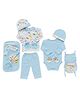 My Tiny Wear 14 pcs Full Sleeves New Born Baby Cotton Clothing Set - Blue