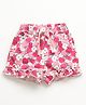 JusCubs Cotton Knit Apples Printed Shorts - Pink