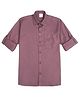 CAVIO Cotton Woven Full Sleeves Solid Shirt - Pink