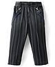 Rikidoos Striped Pant With Suspender - Black