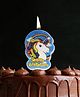 Funcart Unicorn Birthday 2D Blue Cake Topper Candle(1pc/Pack)