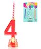 Funcart Number 4 led Candle - Multicolor
