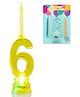 Funcart Number 6 led Candle - Multicolor