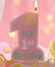 Funcart My 1st Birthday Cake Topper Candle - Pink