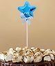 Funcart Metallic Star Shape Cake Decoration - Blue