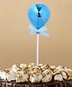 Funcart Metallic Balloon Shape Cake Decoration - Blue