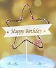 Funcart Star Led Light Happy Birthday Cake Topper - Multicolor