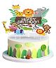 Funcart Jungle Animal Cake Topper - Multicolor