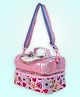 Little Surpise Box Cat Theme Double Compartment Insulated Lunch Bag - Pink