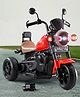 Bob Harley Three Wheel Battery Operated Ride on Bike With Music & Lights - Red