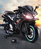 Battery Operated Ride On Bike With Music And Lights - Black