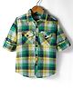 Kookie Kids India Cotton Woven Full Sleeves Shirt With Checks - Multicolour