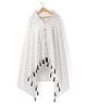 Babyhug 100% Cotton Multi Purpose Breast Feeding Nursing Scarf - White| Travel-Friendly| Machine Washable| Soft Breathable Fabric| Easy Button Closure| Stylish & Discreet for Feeding & Breast Pump Use
