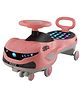 JoyRide SPORTS DLX Light-Up Magic Car Easy Glide Ride-On Toy for Kids  LED Lights, Music & 360° Swivel Wheels Push Swing Car for Indoor Outdoor Fun - Pink