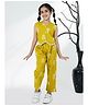 AJ Dezines Cotton Woven Sleeveless Floral Printed Top & Coodinating Pant Set - Green
