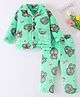 Mark & Mia Full Sleeves Winter Wear Night Suit With Dino Print - Green