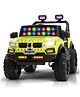 Baybee Bumpy 4×4 Battery Operated Jeep for Kids, Ride on Toy Kid Car with RGB Windshield Light & Music | Baby Big Battery Cars | Electric Jeep Car for Kids to Drive 2 to 6 Years (Fluorescent Green)