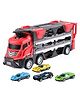 Kidology Mega Hauler Truck with Ejection Race Track Toy - Red