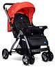 Mee Mee Dream Cruiser Luxury Baby Stroller/Pram | 5 Point Safety Harness, One Hand Fold | Adjustable Seat, Canopy & Footrest | Fully Rotating Wheels for 0-3 Yrs (Orange)