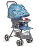 Mee Mee Baby Stroller and Pram for 0 to 3 Years | Extended Canopy with Detachable Feeding Tray | 5 Point Harness Belt | 360 Rotating Wheels with Shock Absorbent | Storage Basket for Baby/Kids (Blue)