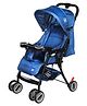 Mee Mee Baby Pram/Strollers for 0-5 Years | Reclining Backrest, Reversible Handlebar | 60° rotational Wheel, Soft Cushion & Storage Basket | Portable,Lightweight Travel Friendly Pram (Blue)