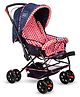 Mee Mee Baby Stroller/Pram for 0 to 3 Years | Adjustable Footrest | 360 Swivel Wheel | Reversible Handle | All Weather Canopy | Spacious Basket, 3 Recline Position Stroller (Red)