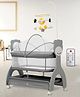 Mee Mee Sweet Love Automatic Electric Cradle for Baby | Remote Controlled 3 Gear Swing | Lightweight Baby Cot with Mosquito Net & Cot Mobile | Designed for 0-1.5 Years Kids | Carry Upto 15kgs (Grey)