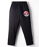 Tango Single Jersey Knit Full Length Lounge Pant With Text Print - Black